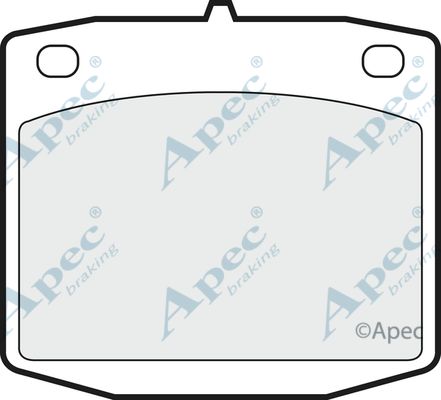 APEC BRAKING Комплект тормозных колодок, дисковый тормоз PAD315